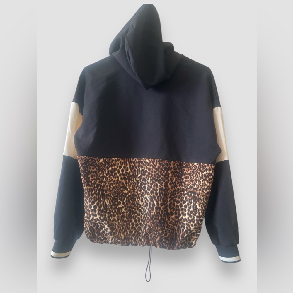 Zara Basic Black Leopard Print Color Block Lightw… - image 6